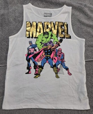 Marvel Comics Avengers Girls' Tank Top - Hulk Iron Man Thor Captain America 