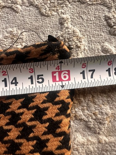 INC International Concepts Houndstooth Midi Skirt size Med Brown Straight Knee - 第 7/7 張圖片