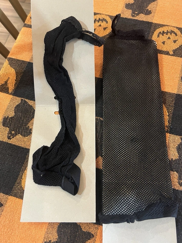 Women’s Arm Fishnet Warmers Fingerless Gloves Halloween - Image 3 of 3