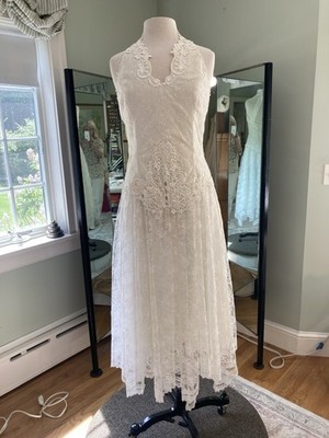 Vintage Scot McClintock Lace Halter tea Dress Size 10