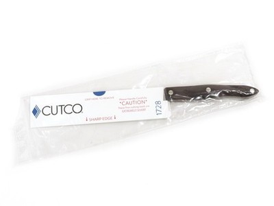 Cutco 7 5/8'' 1728 Straight Edge Petite Chef Knife Classic Brown