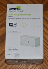 new sealed Leviton D23LP Decora Smart Wi-Fi Mini Plug-In Dimmer 2nd Gen
