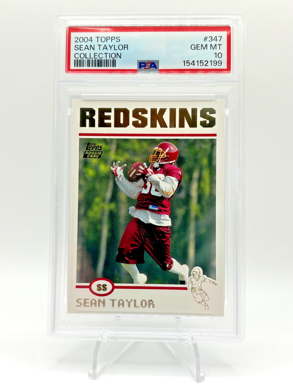 Sean Taylor 2004 Topps COLLECTION (GOLD FOIL) Rookie Card (RC) | PSA 10 GEM MINT