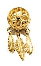Authentic Pandora Charm, SHINE Dreamcatcher Dangle, #767200, 14K Plated Gold