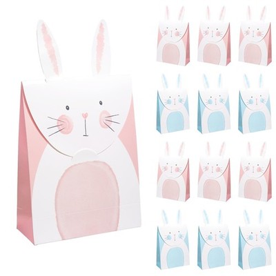 Easter Bunny Gift Bags Blue and Pink Bunny Party Favor Bags for Birthday Deco...