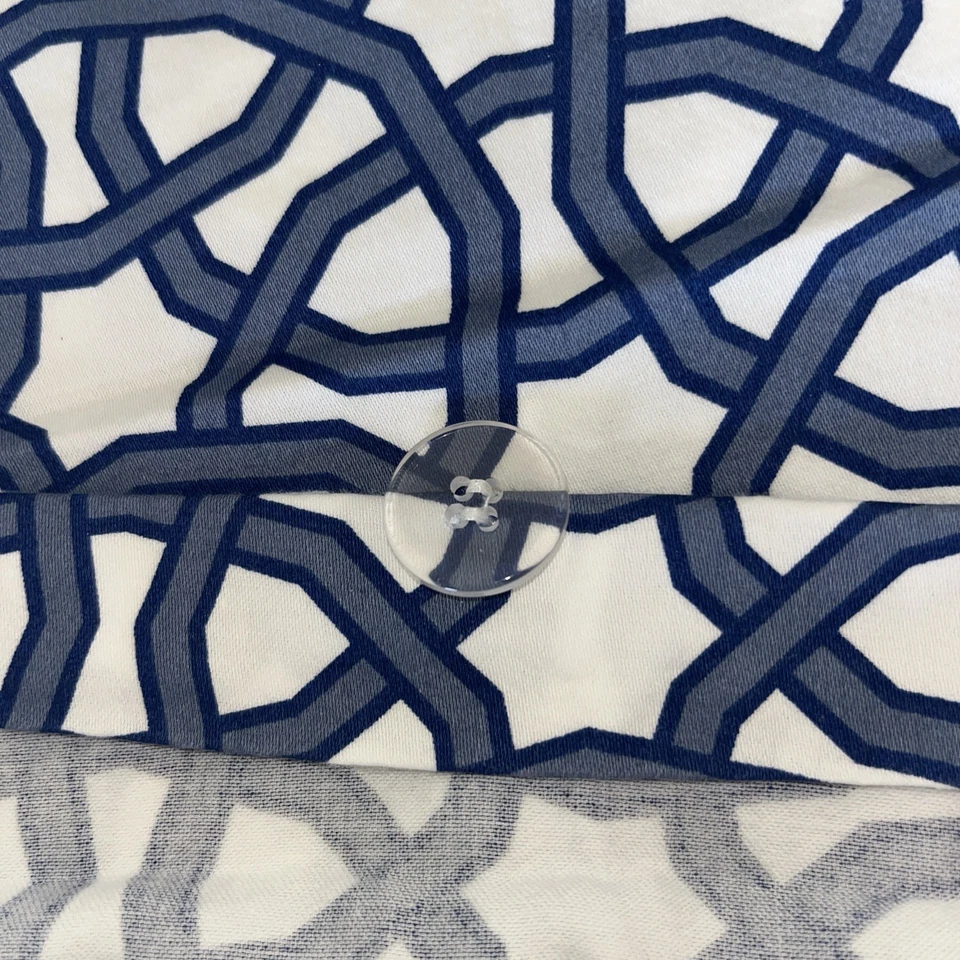 Ящик и ствол Union квадратный Trellis геометрический пододеяльник королевский б/у в отличном состоянии - Изображение 4 из 4