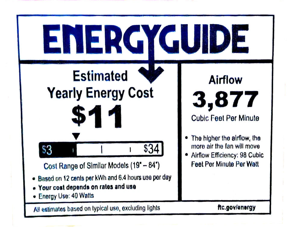Ventilador de teto Progress Lighting AirPro Builder 52 polegadas branco com (5) lâminas brancas - Imagem 2 de 4