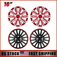 4x 16" Wheel Covers Wheel Full Hub Caps Hubcaps For R16 Tire Snap On universal