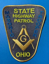 OHIO STATE HIGHWAY PATROL MASONIC POLICE PATCH