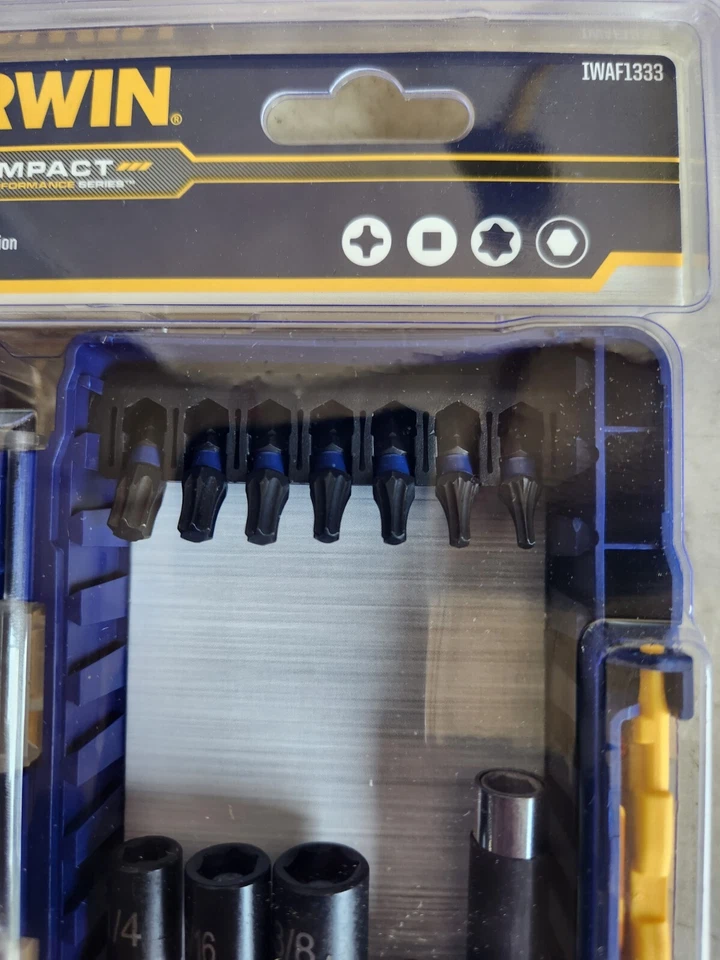 *NEW* Irwin IWAF1333 Impact Screwdriver Bit Set 33 PC. (#125) - Image 4 of 4