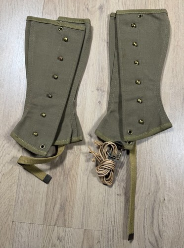 WW2 USMC US Marines M1938 Gaiters Leg Wrappings Uniform Size 4 MINT DEADSTOCK - Picture 12 of 12