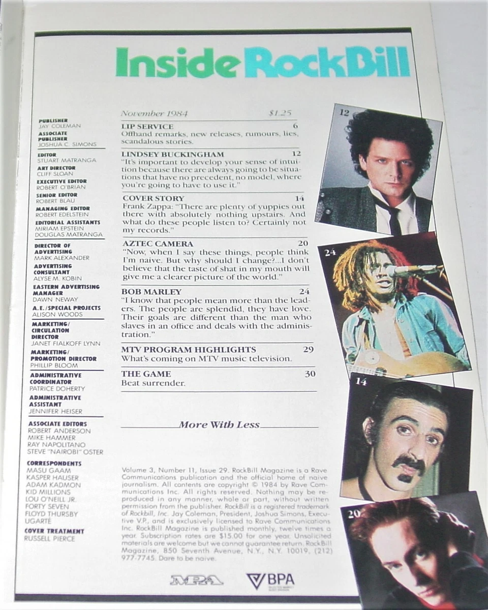 ZAPPA IN FRANCE: Can you name the Famous Faces (2) ?