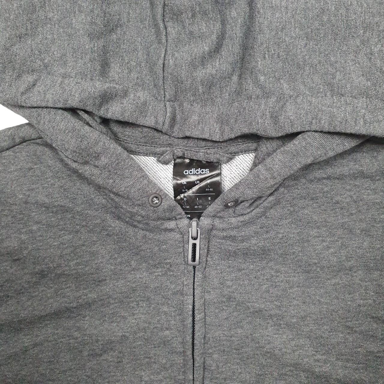 ADIDAS Full zip Spellout Cotton Jumper Sweatshirt Womens M image 2