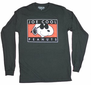 Peanuts Mens Long Sleeve T Shirt Joe Cool Peanuts Snoopy Boxed Ebay