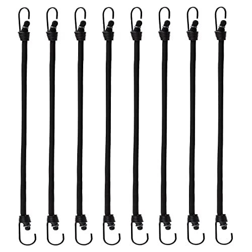 8 Pack Mini Bungee Cords 10 Inch Premium Small Bungee Cords with