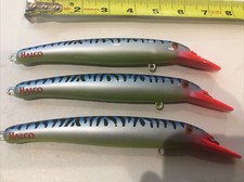 THREE (3) Halco 7”  LAZER 160  Lure in GREAT COLOR- NEW OLD STOCK SL30
