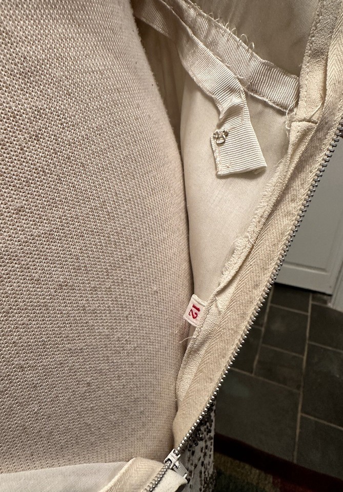 Vintage Beaded Ivory 1960s Cocktail Party Dress Star Size 12 eBay