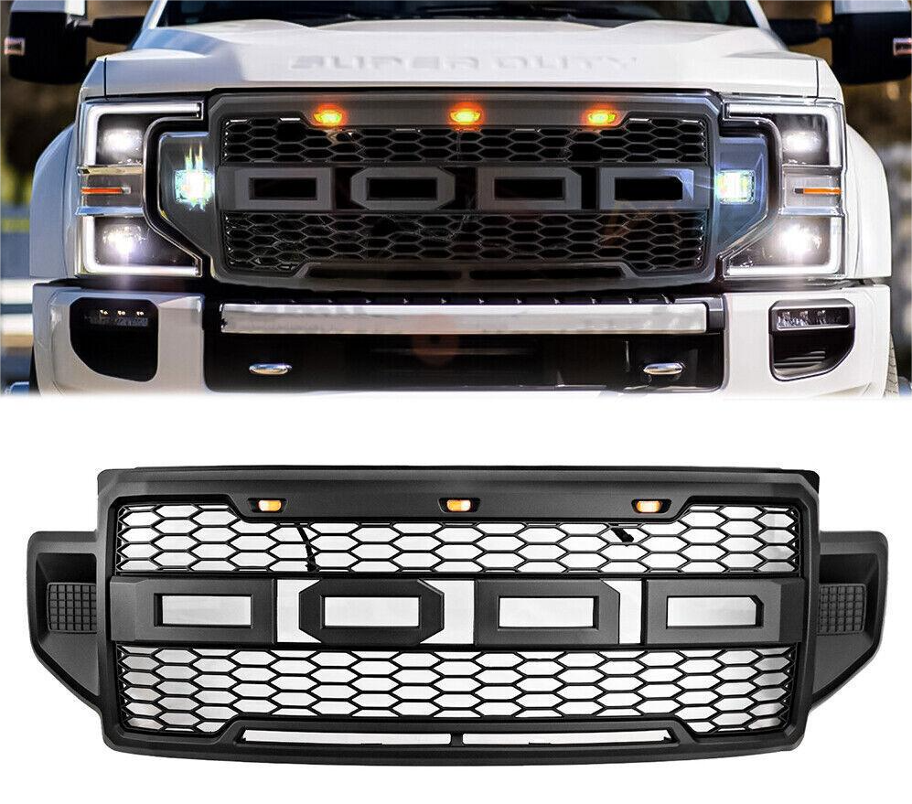 Front Bumper LED Grill Fit For 2020 2021 2022 Ford F-250 F350 F450 Super Duty US
