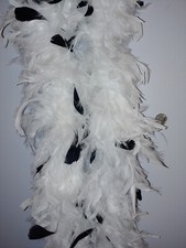 Luxurious White + White Chandelle + Coque Feather Boa 6' Halloween - NWOT