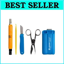5 Piece Telecom Installation Tool Kit with Wrench, Knife, Scissors, and Pouch