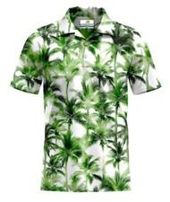 NO BAD DAYS PERFORMANCE Men's S/S Polo Shirt - Green Palms - XL - NWT