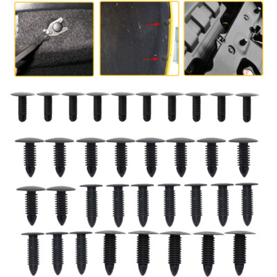 Car Body Push Pin Rivet Trim Panel Fastener Clip Moulding Assortment 5 ...