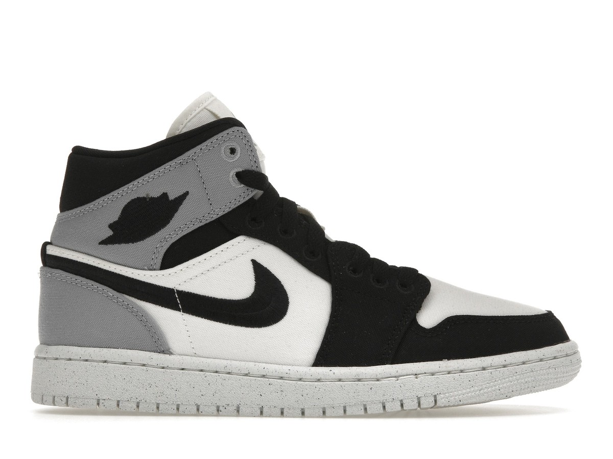 Jordan 1 Mid SE Light Steel Grey Canvas W - DV0427-100 | eBay