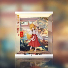 Acrylic Led Display Cases For Myethos 1/7 The Helpful Fox Senko-san Figure Toy