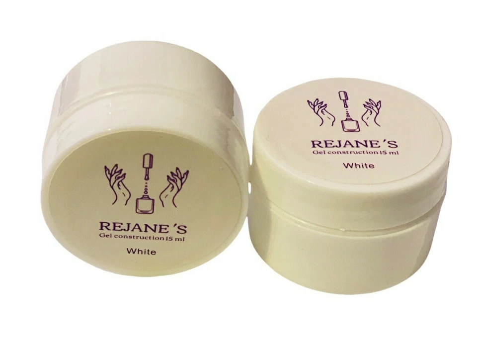 Gel uv construction white manucure ongles 15ml REJANE'S  - Photo 2/4