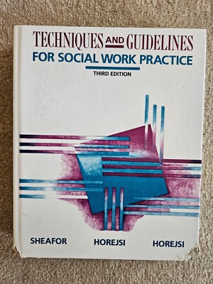 Techniques and Guidelines for Social Work Practice 3rd Edition (Hardcover, 1994)