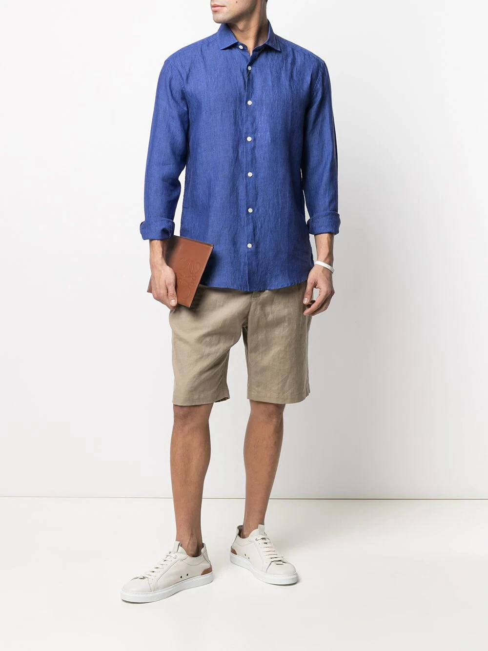 FRESCOBOL CARIOCA Men's Summer LS Linen Shirt | Melange Blue | RRP £185
Opens in a new window or tab