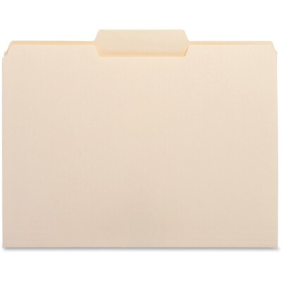 Business Source File Folder 1/3 Center Tab 1-Ply 3/4'' Exp. Ltr 100/BX MLA 16491