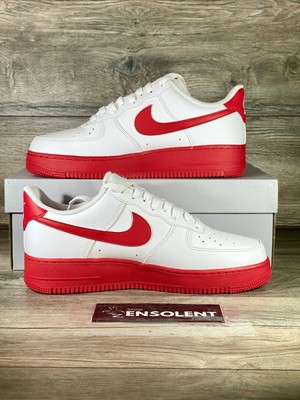 nike air force 1 low white red midsole