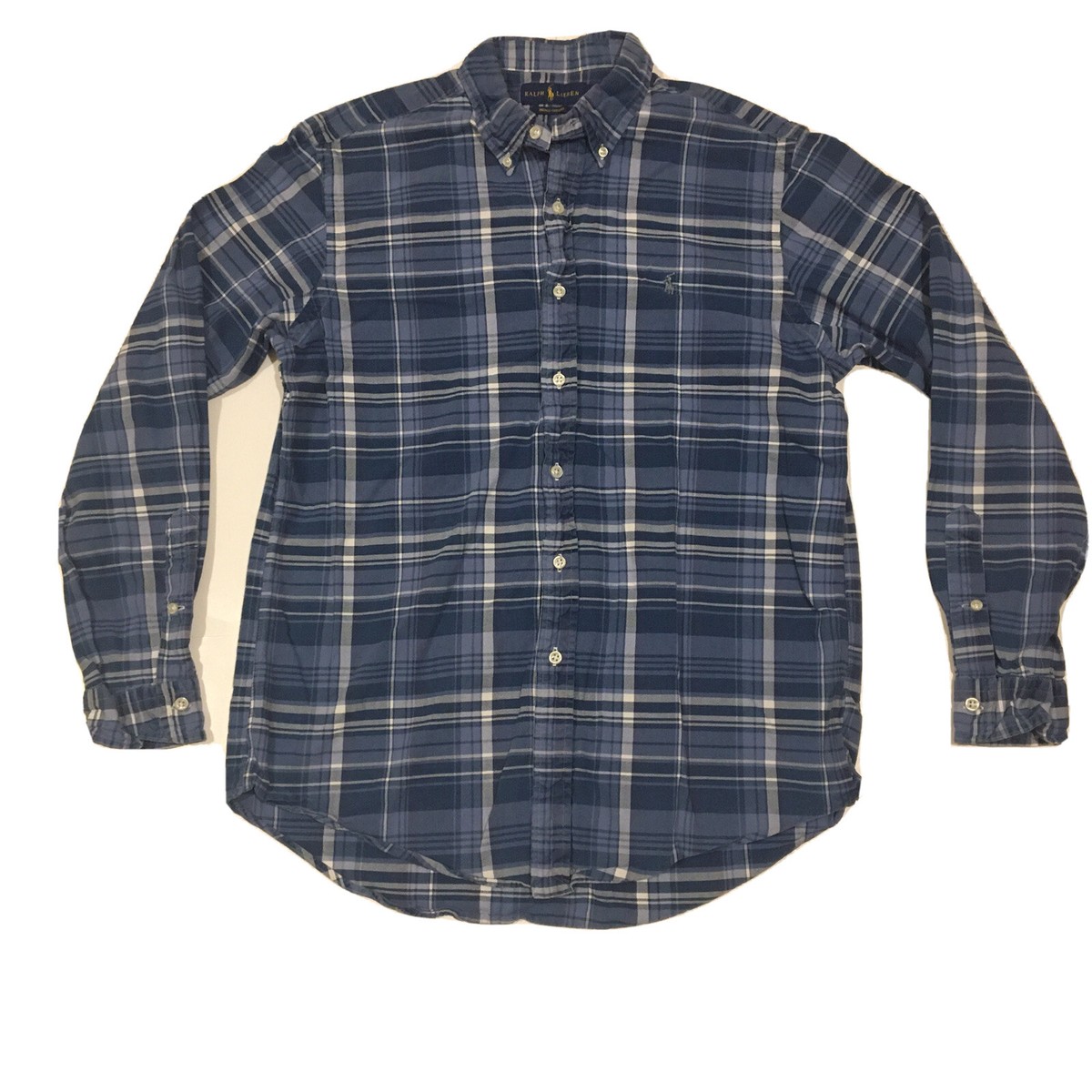 Polo Ralph Lauren Shirt Button Front Long Sleeve Indigo