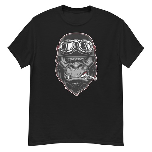 ARMY GORILL MAD FACE AND SPARK PLUG TRENDY GRAPHIC DESIGN Men's classic tee - Picture 2 of 18