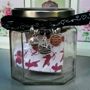 Memory Jar Of Hearts 18th 21st 30th 40th 50th 60th 70th Birthday