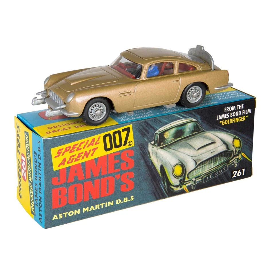 CORGI MODEL CLUB 1/46 JAMES BOND 007 "GOLDFINGER" 1963 ASTON MARTIN DB5 GOLD 261 - Image 4 of 4