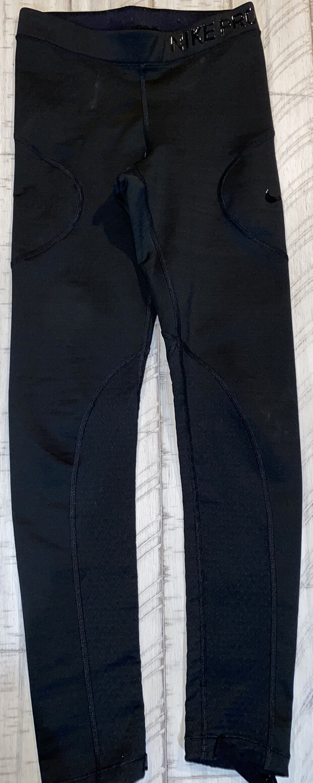 Nike Pro Hyperwarm Black Soft Stretch Athletic Le… - image 1