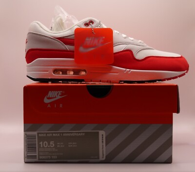 Size 10.5 - Nike Air Max 1 OG Anniversary 2017 Re-Release Red