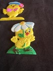 Vintage Anthropomorphic Hard Plastic Refrigerator Magnets Easter Theme Chicks — photo 2