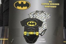 2 Pack Baby Boys Batman Bodysuit 12 Months Creeper Outfit Superhero One Piece