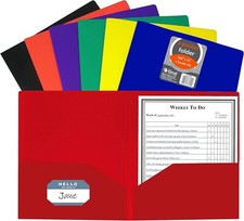 C-Line Two-Pocket Heavyweight Poly Portfolio, For Letter Size Papers