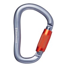 Black Diamond Rocklock Twistlock Carabiner Gray Autolocking Keylock One Size