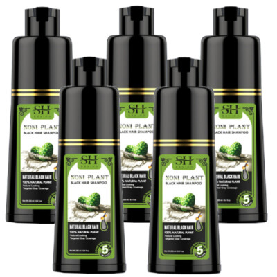 5X Sevich Fast Black Hair Shampoo Hair Color Dye Natural Plant Essence Permanent