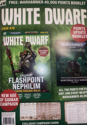 White Dwarf Magazin Ausgabe 479 + Kapitel genehmigt Feldhandbuch - NEU