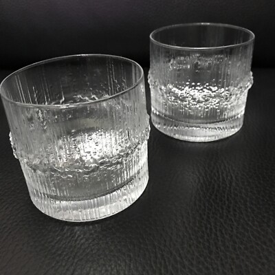 Set of 2 Littala Tapio Ultima Thule Nuva Glasses- 2.75'' Finland