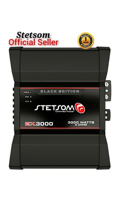 Stetsom EX3000-2 Ohms / Digital Amplifier3000 Watts Rms Monoblock Full Range 