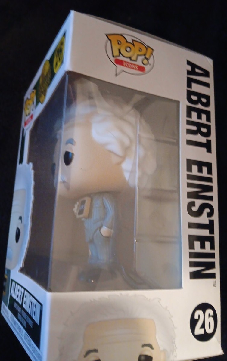 Funko POP! Icons Albert Einstein #26 Vinyl Figure New 889698435437