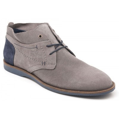 PARC City Boot CO. Men's Hampton Lace Up Grey Suede Boots 2707-B-08