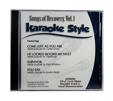 Songs Of Recovery Volume 1 Christian Karaoke Style NEW CD G Daywind 6 Songs